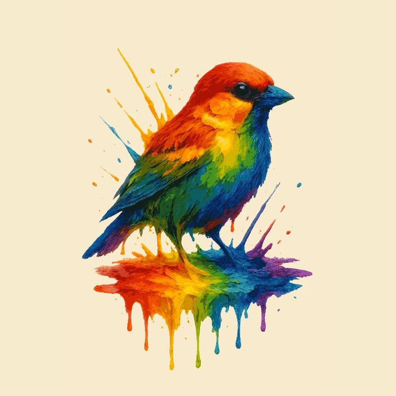 Moineau arc-en-ciel d’Ulm