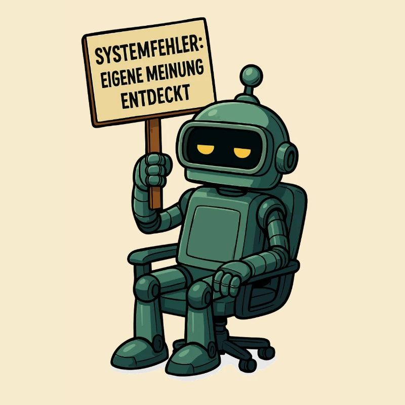 Systemfehler entdeckt – Denk selbst! Roboter