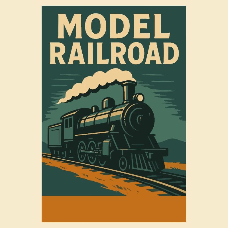 Model Train Illustration