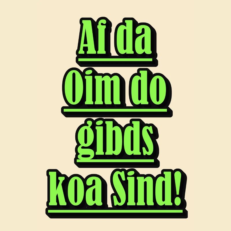 Neon Dialect Saying Green