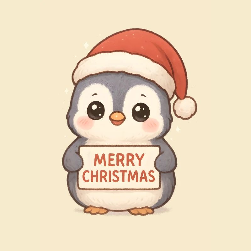 Ugly Christmas Pinguin Weihnachtsgeschenk