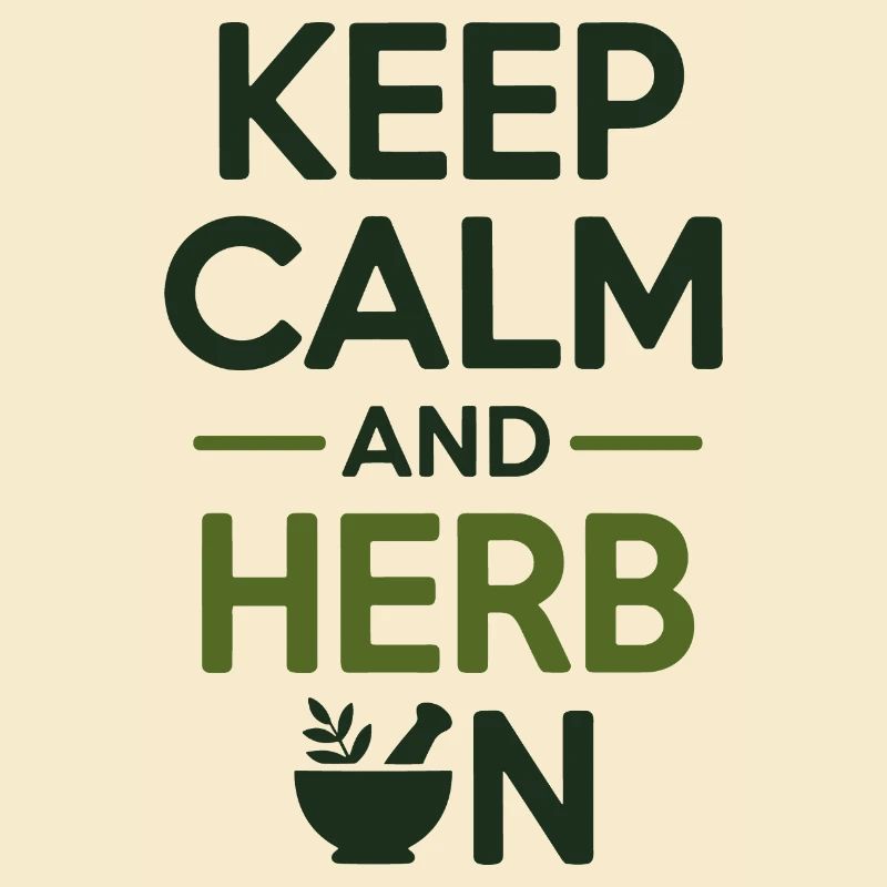 Naturopath Keep Calm And Herb On Professional 