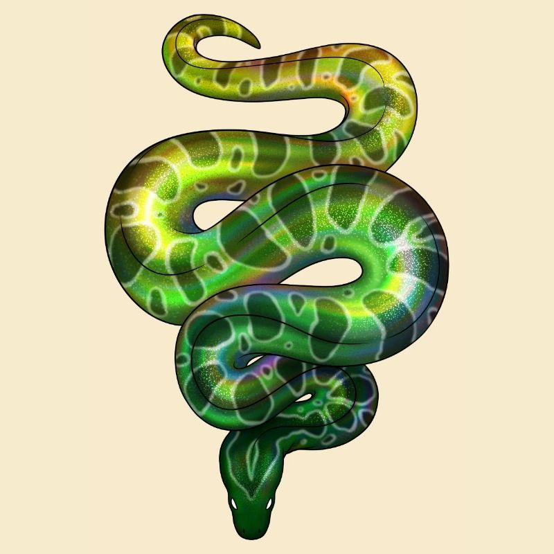 Néon Snake Green
