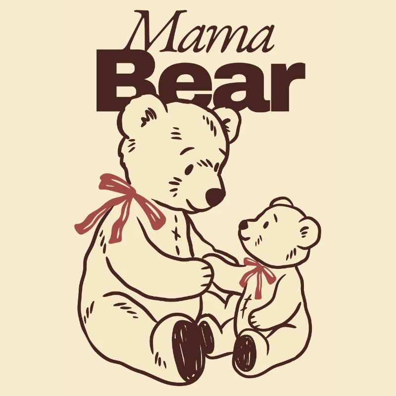 Mama Bär und Kind Kuscheltier