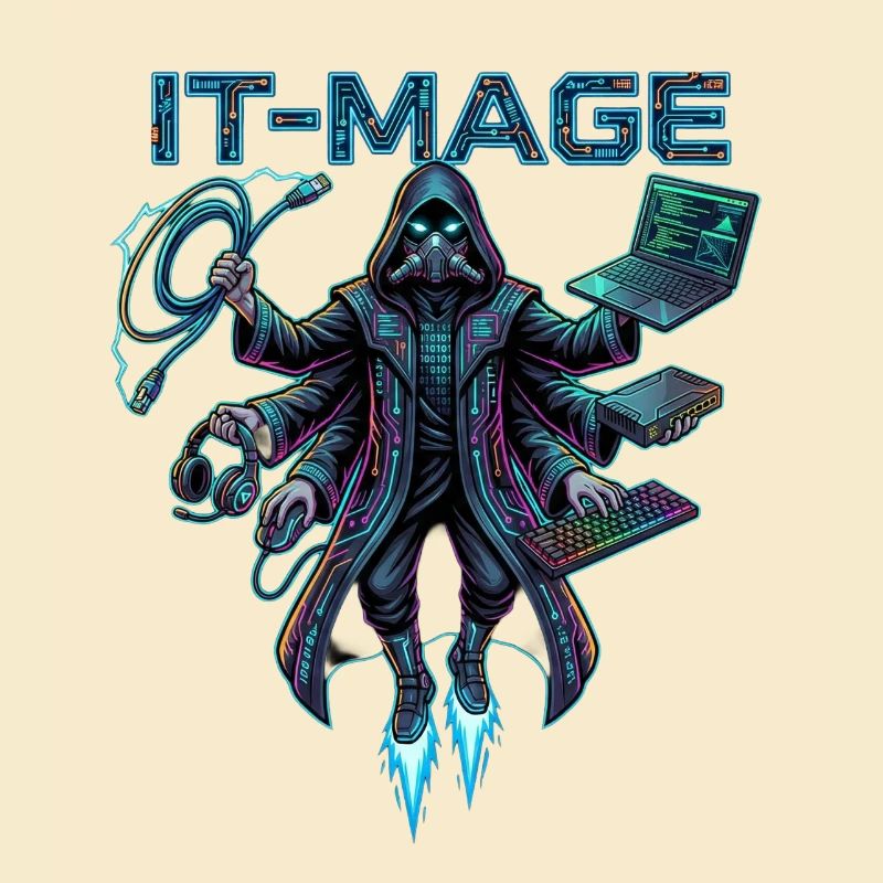Cyber Hacker Neon IT-MAGE