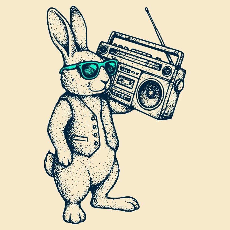 Boombox Easter Bunny