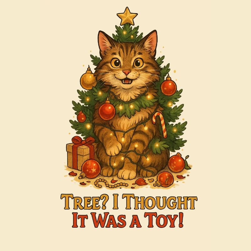 Arbre à chat Blague de Noël