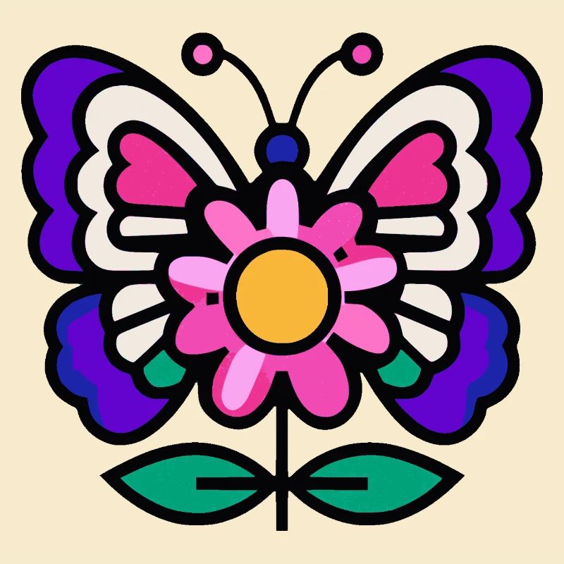 Papillon sur fleur