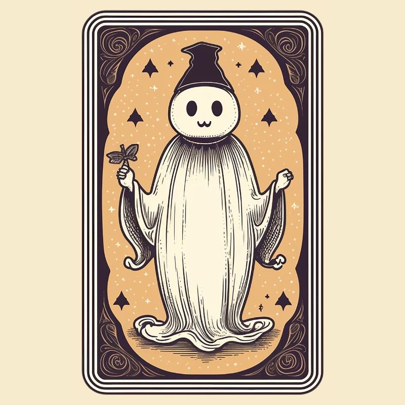 Glücklicher Geist Tarot Karte