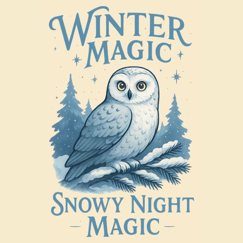 Winter Owl – Snowy Night Magic