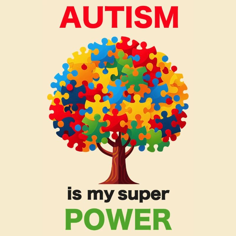 Autismus Power Baum Puzzle