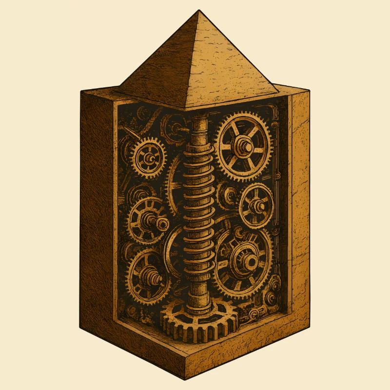 Pyramide von Chephren | Antike Getriebemechanik-Kunst