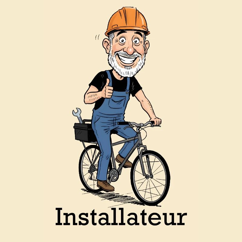Construction Worker Bicycle Hero