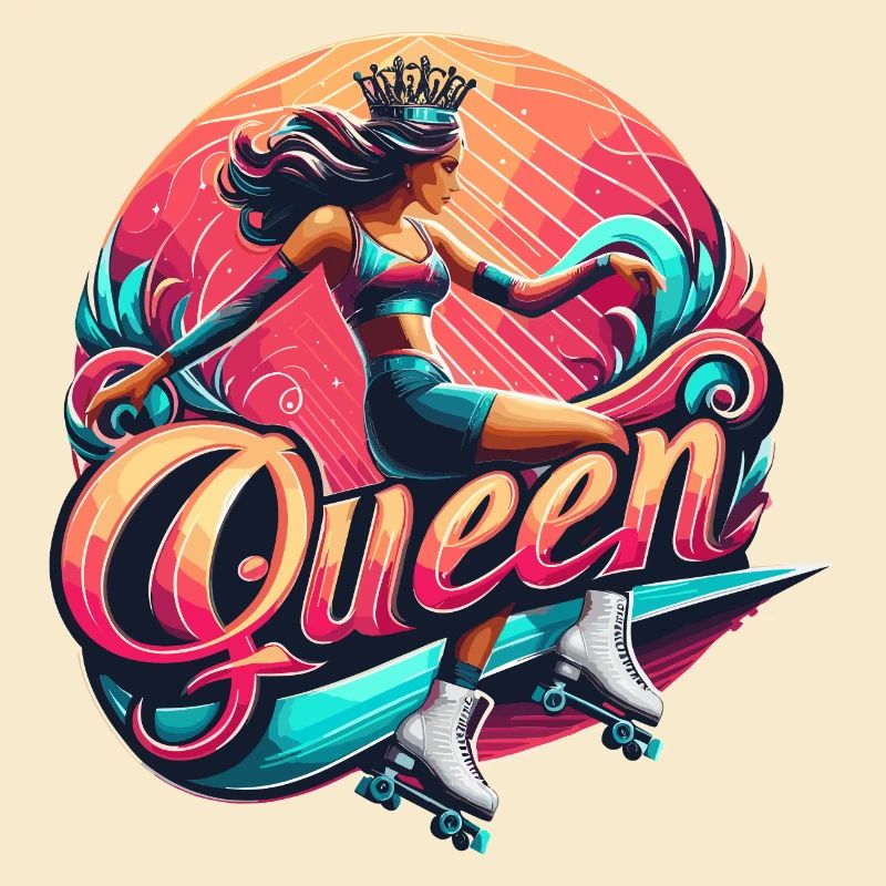 Regal Skate Queen Illustration