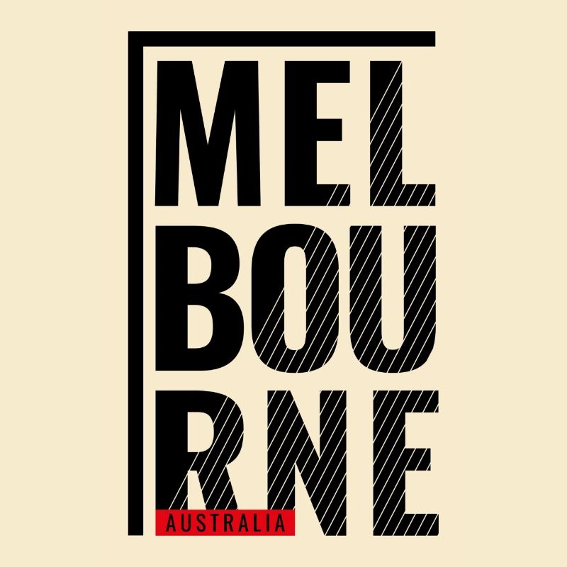 Melbourne, Australie, Conception typographique