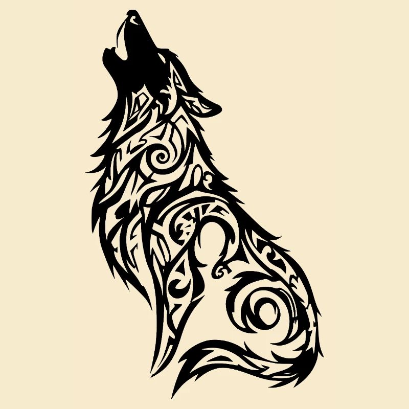 Wolf Tribal Tattoo