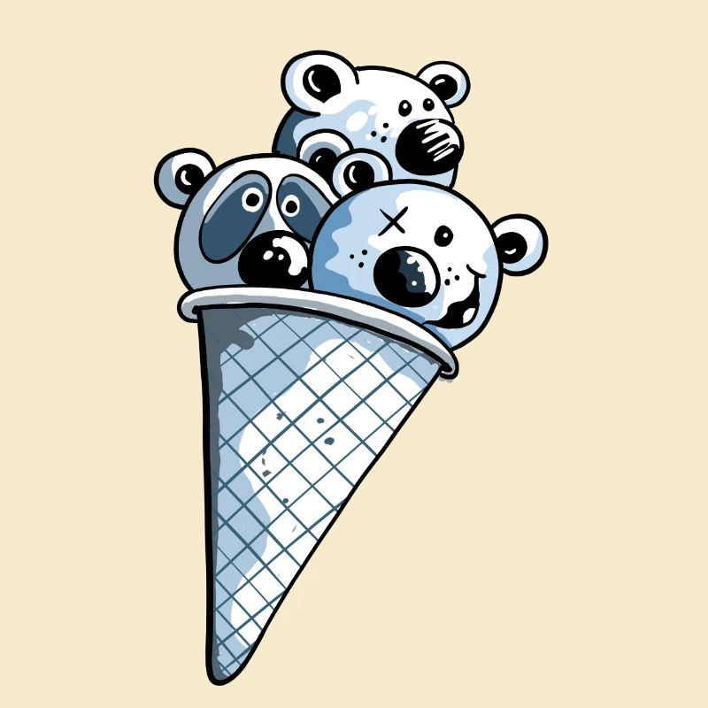 Bärchen in der Eistüte
