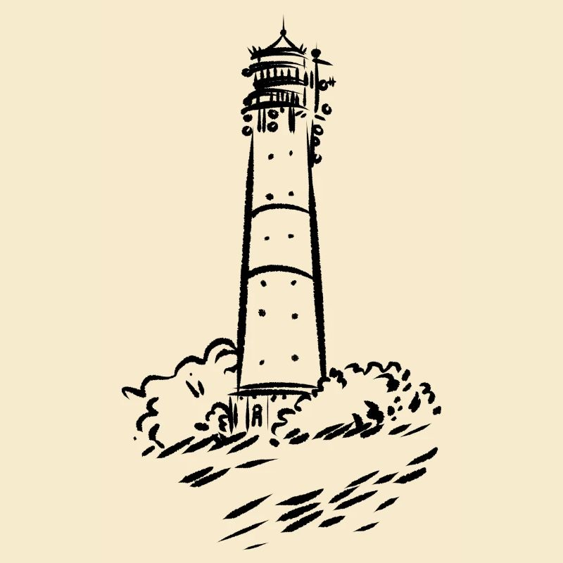 Lighthouse Hörnum Sylt Art Design