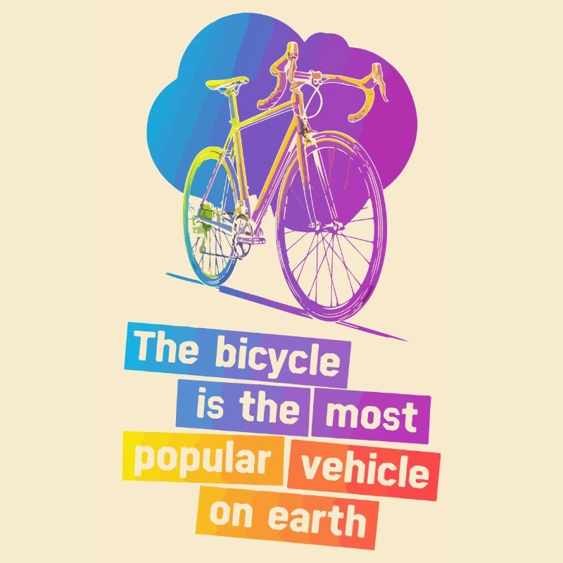 Conception d’illustration de vélo coloré