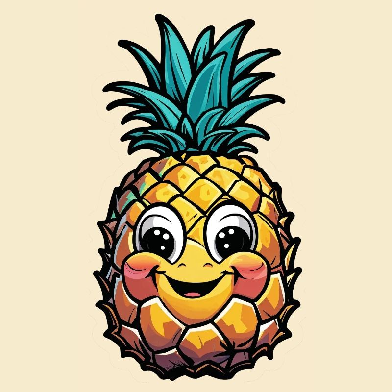 Smiling pineapple