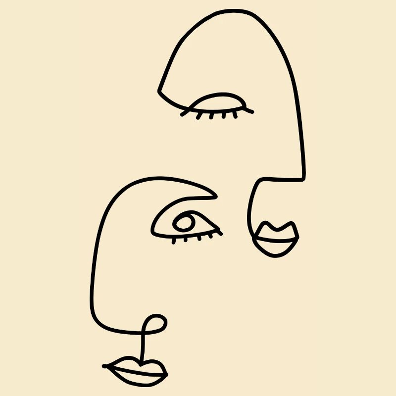 Line drawings abstract