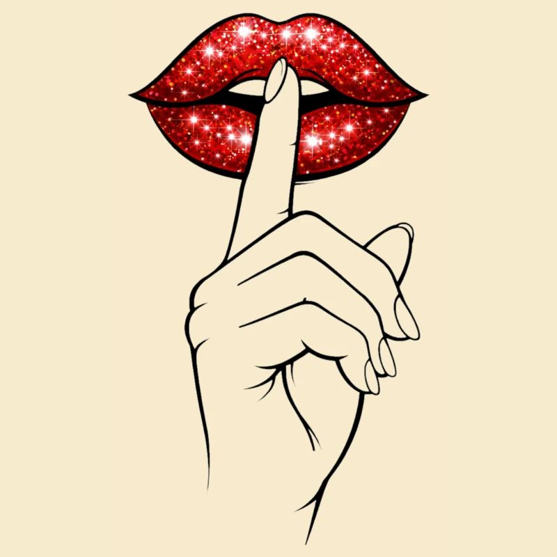 Psst Lips – Mysterious Statement Shirt