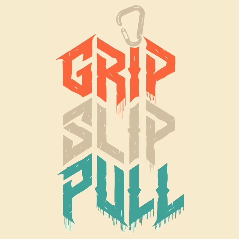 Grip Slip Pull Climbing Grunge