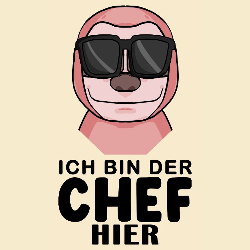 Chef Spruch mit Faultier Motiv