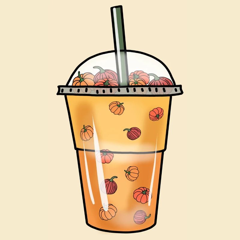 Bubble Tea Boba Boules de citrouille Halloween Mug