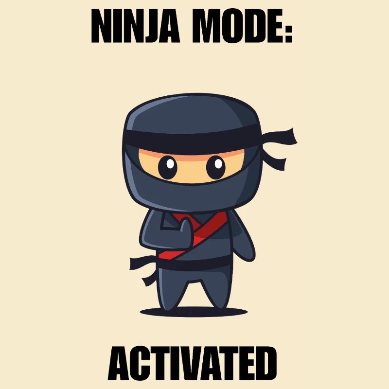 Chemise activée par la mode ninja – Diction ninja drôle