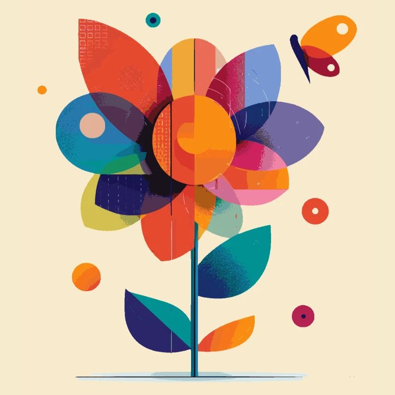 bunte Blume