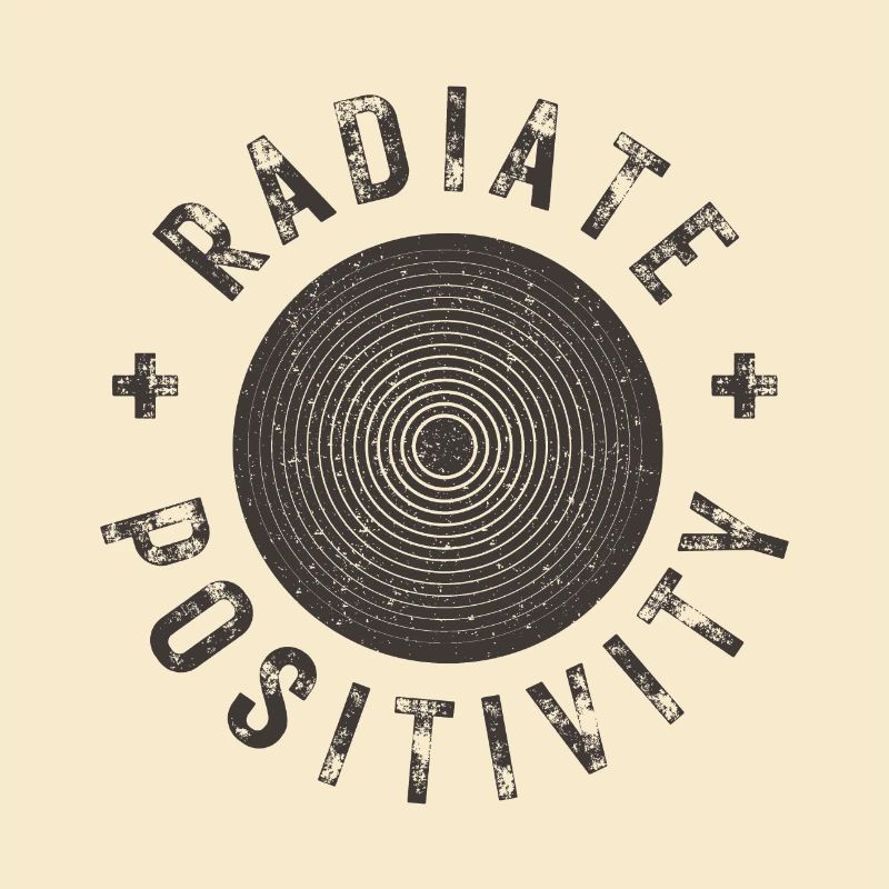 Exuding positivity modern distressed style