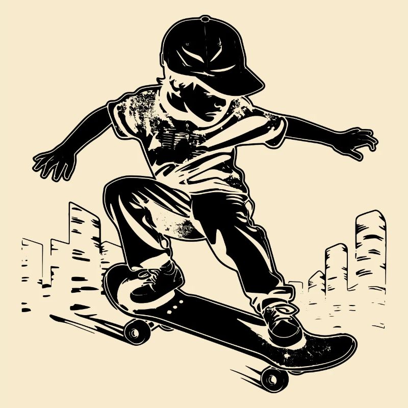 Skateboarding Junge