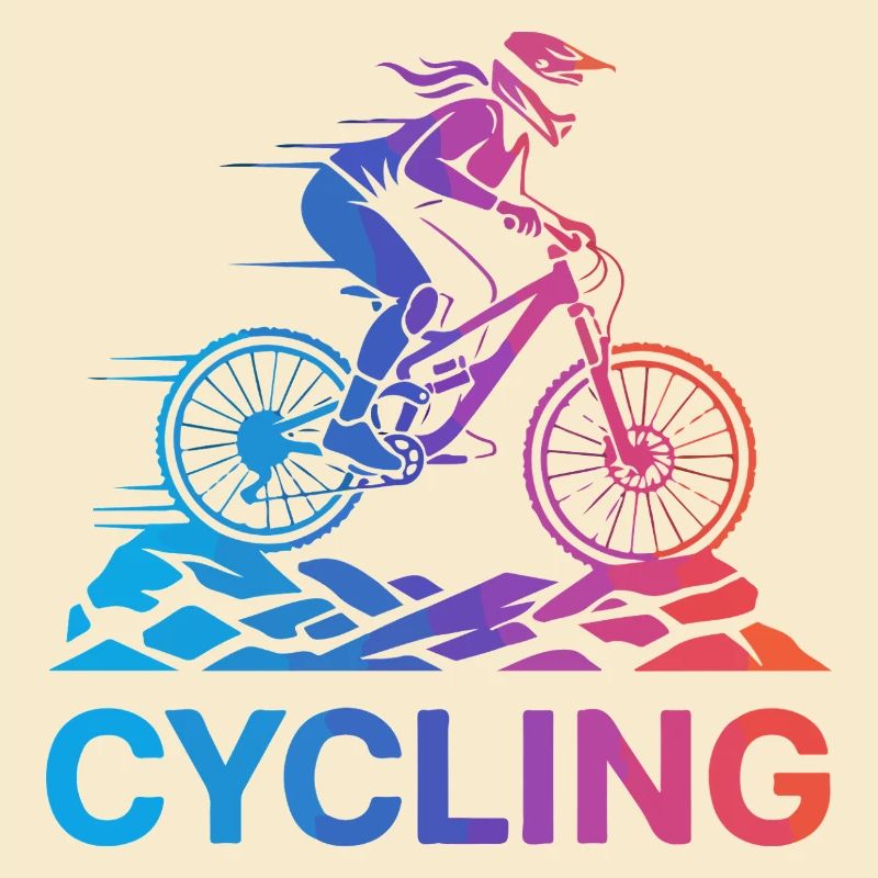 Gradient Cyclist on Rugged Trail