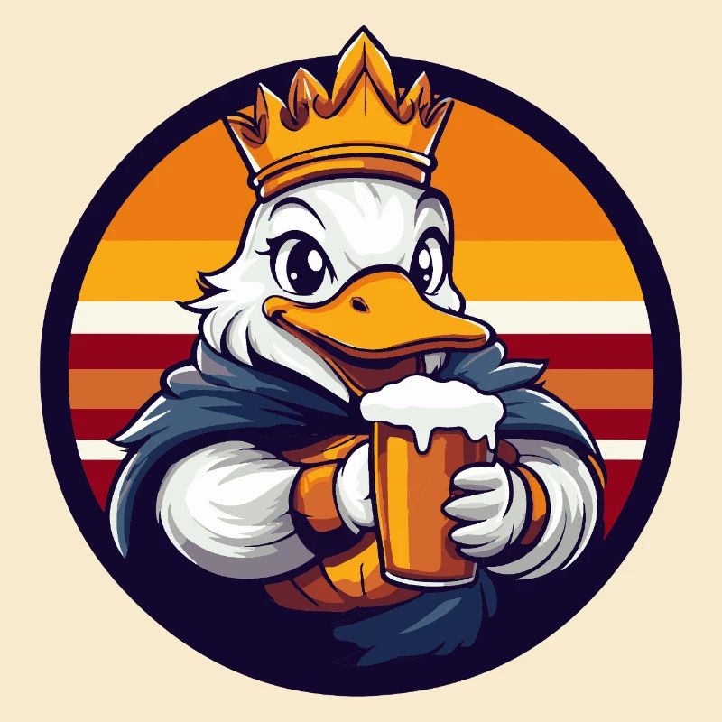 Bière de canard drôle