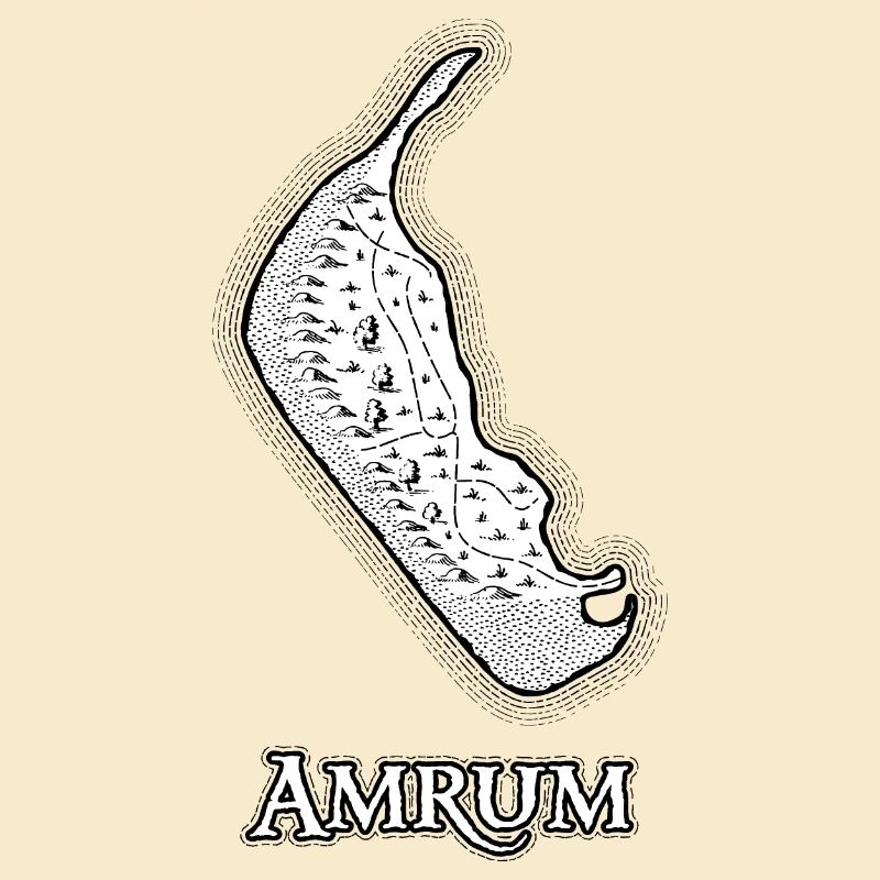 Amrum | Antique map | treasure map