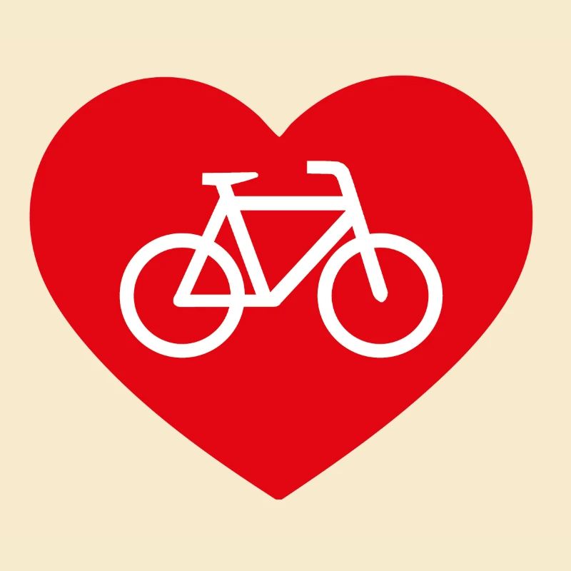Bicycle with heart