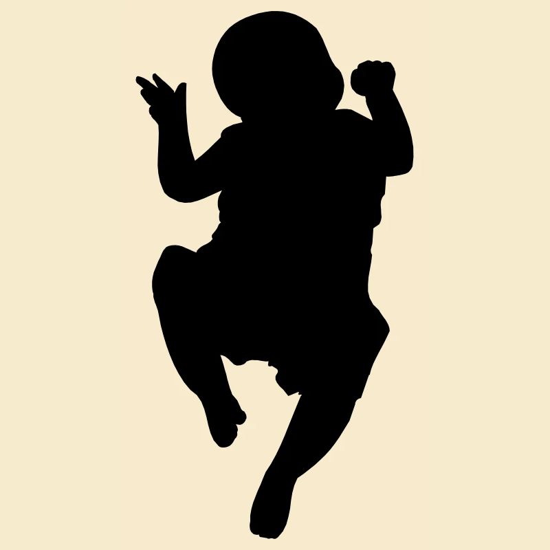 Logo image d’ombre de bébé pour l’annonce de naissance