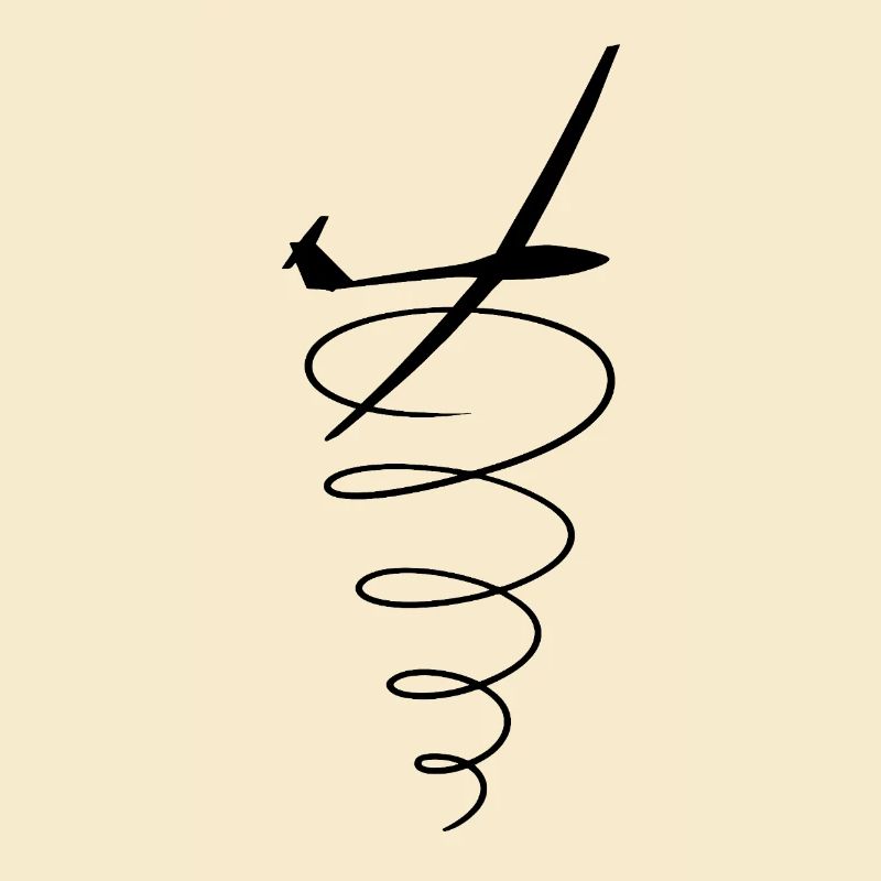 Thermalling Glider Black