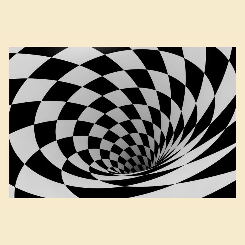 Spirale Noir et Blanc Hypnotique