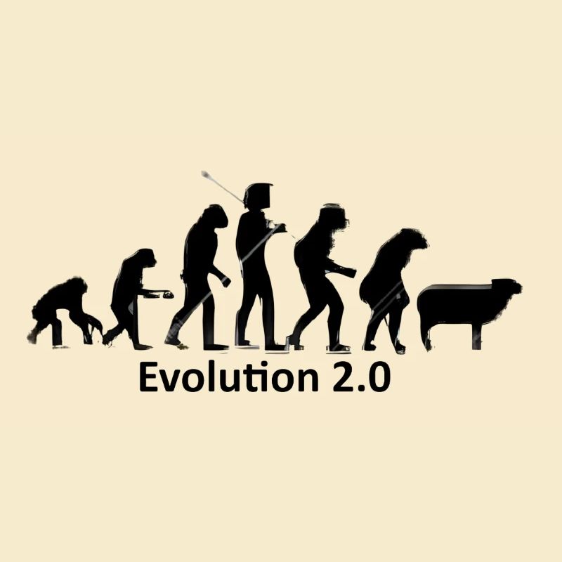 L’évolution humaine en silhouette