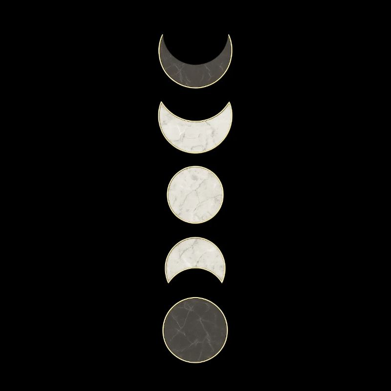Moon Phases Marble Pattern