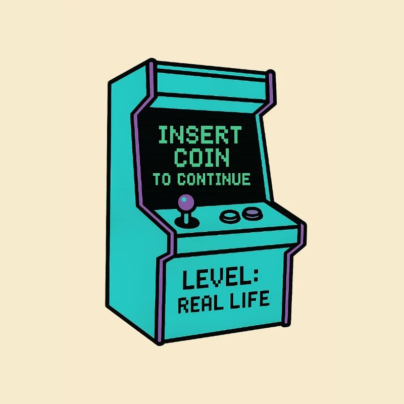 Retro Gaming Arcade Artwork