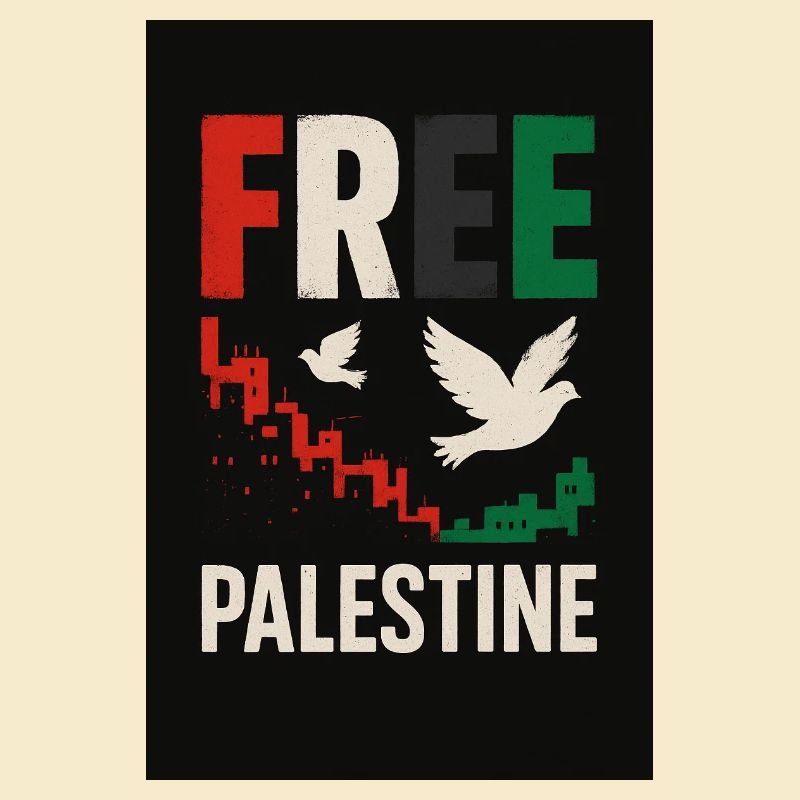 Paix pour la Palestine Conception éco-consciente