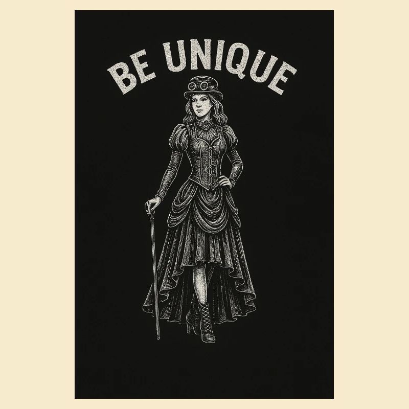 Steampunk Dame mit Leithuhn