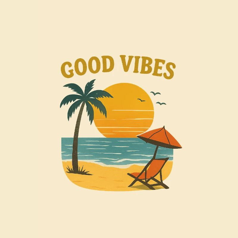 Motif de plage de coucher de soleil