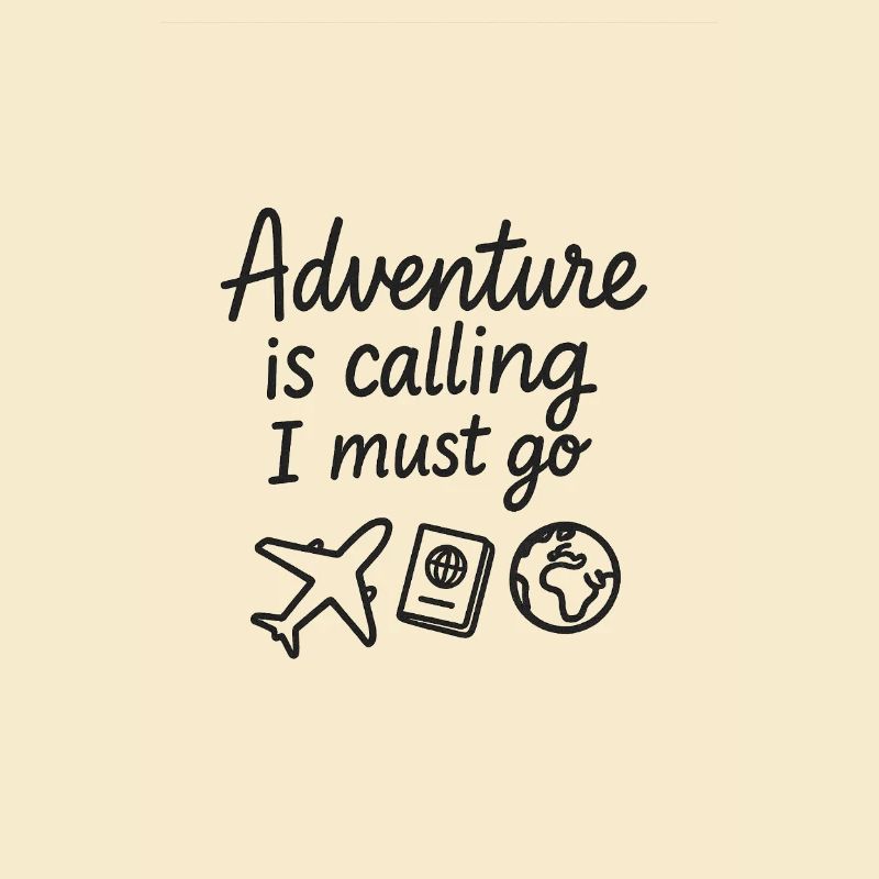 Conception de citation de voyage d’appel d’aventure