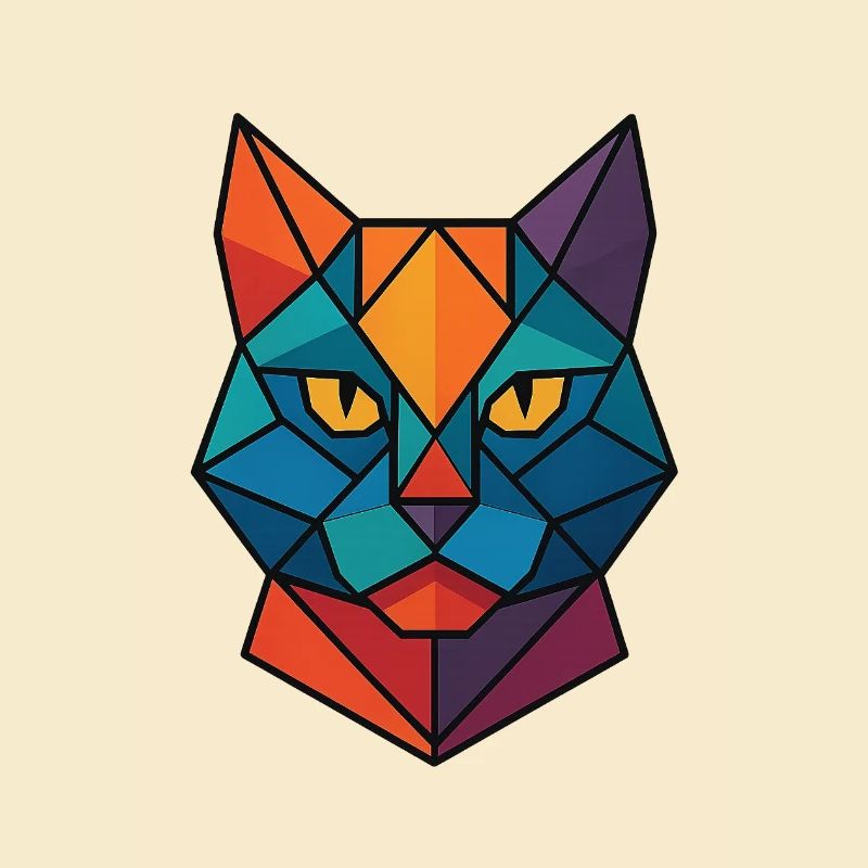 Chat | Tête de chat Impression / Impression / Design