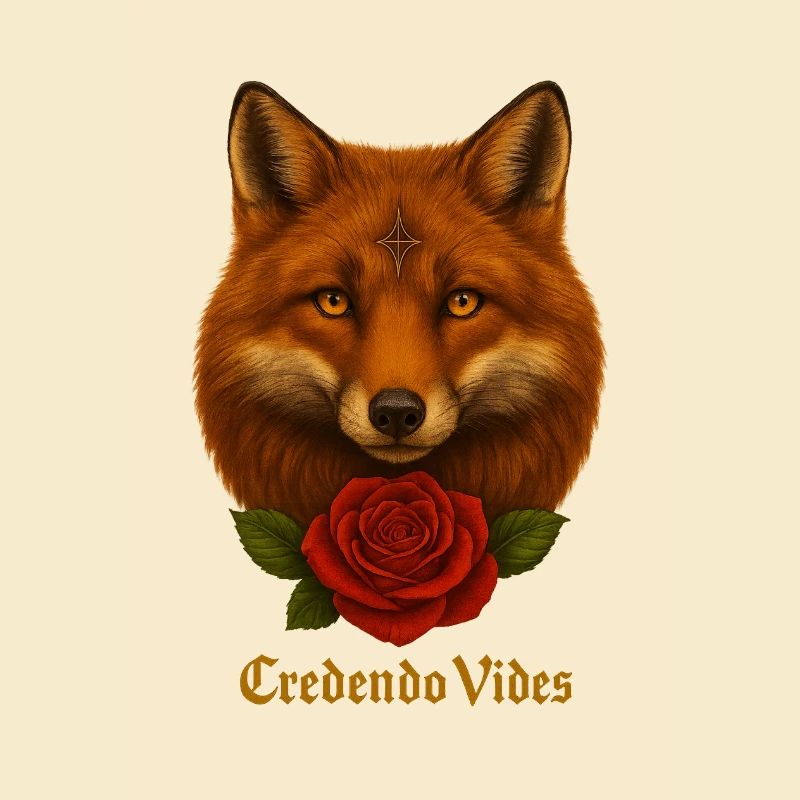 Fuchs mit Rose - Credendo Vides