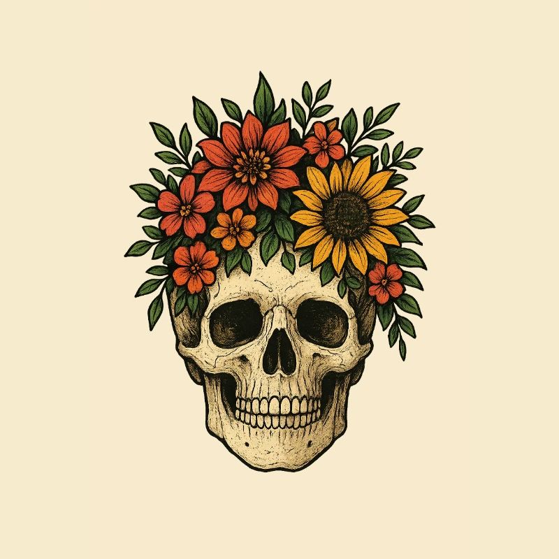 Crâne de fleur